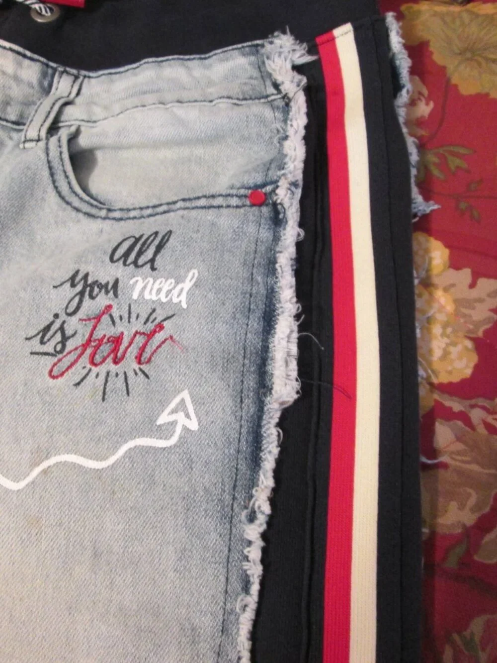 Desigual Men's Athletic Inspired Flipped Logo Jeans Size M (32)
